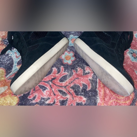 Steve Madden Sneakers Olympa-X High Heel Wedge Shoes
Black Suede Mesh 7.… - Picture 10 of 13